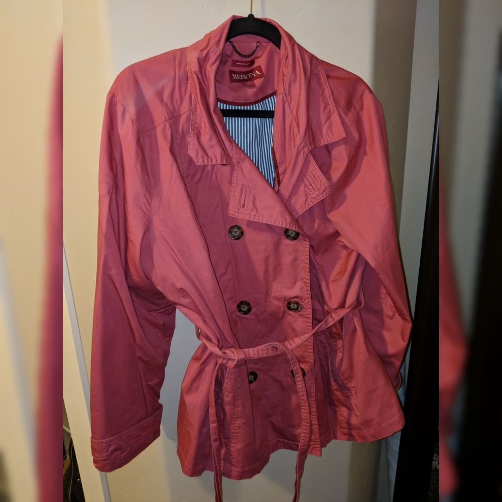 Merona Plus Size Pink Rain Coat Size 3X